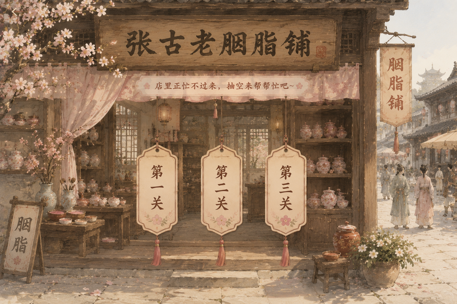 张古老胭脂铺支线关卡选择